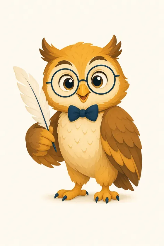 Marius le hibou, la mascotte de Cours Primaire